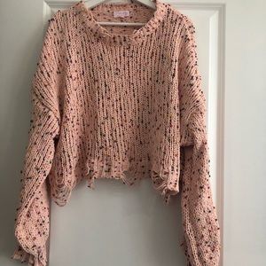 Colorful cropped sweater